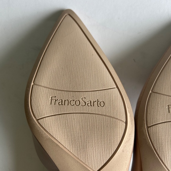 Franco Sarto L-Tana Cream Leather Point Toe Classic Heels size 9 - Picture 14 of 16